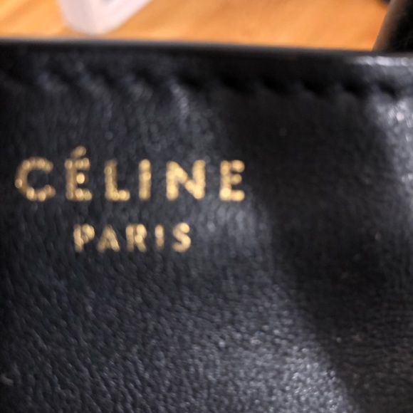 Celine mini luggage tote black preloved authentic - Picture 6 of 6